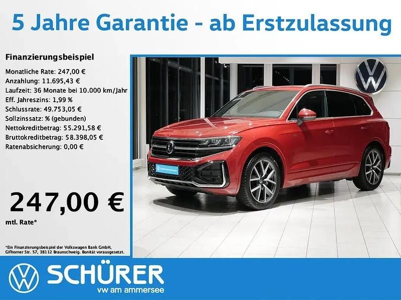 Oryxweiß perlmutteffekt Gebraucht 2023 VW Touareg R-line SUV | 66.487 € (Guter Preis) - Bild 1/4