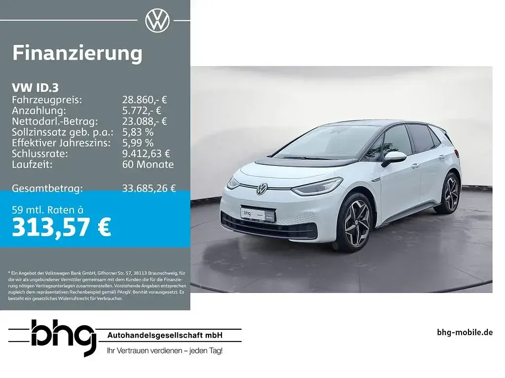 Brugt VW ID.3 Pro 150 kW (204 HK) 2023 Hatchback