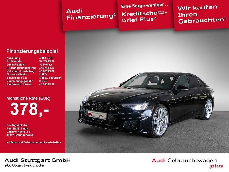 Brillantschwarz Gebraucht 2023 Audi A6 S-Line Limousine | 44.540 € (Etwas zu teuer) - Bild 1/4