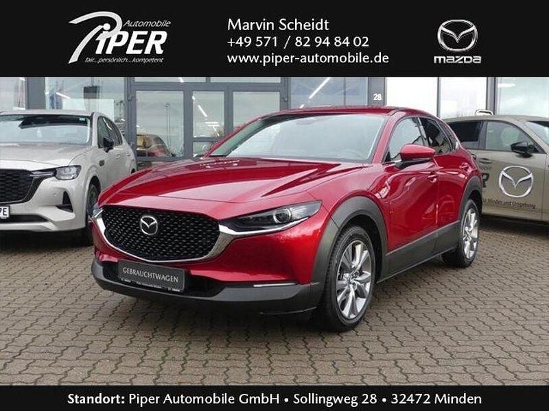 Soul red crystal m Gebraucht 2024 Mazda CX-30 Exclusive-Line SUV | 27.990 € (Fairer Preis) - Bild 1/4