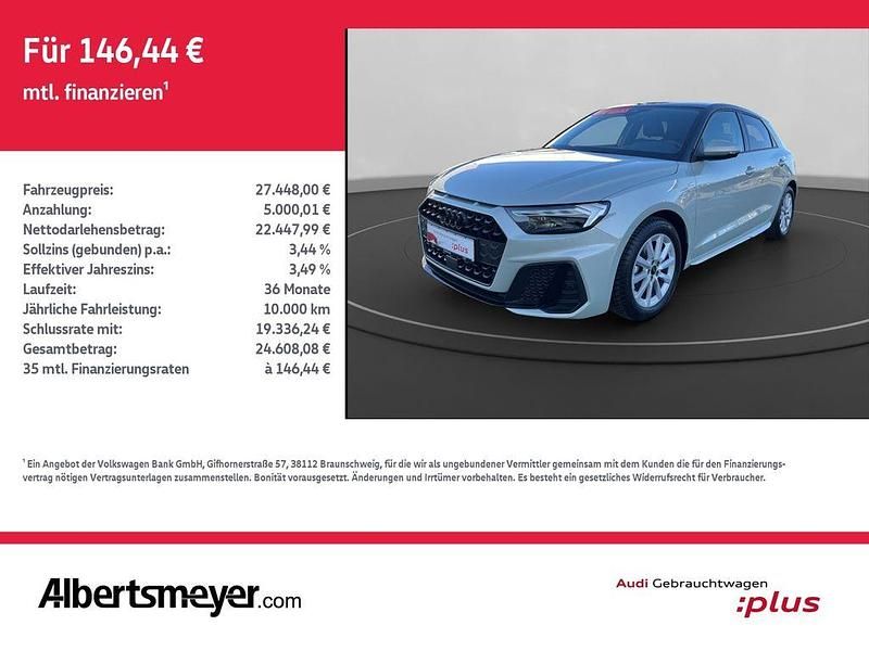 Silber Gebraucht 2025 Audi A1 Sportback S-Line Kleinwagen | 27.448 € (Etwas zu teuer) - Bild 1/4