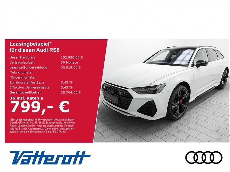 Weiss Neu 2025 Audi RS6 Performance Kombi | 152.990 € (Guter Preis) - Bild 1/4