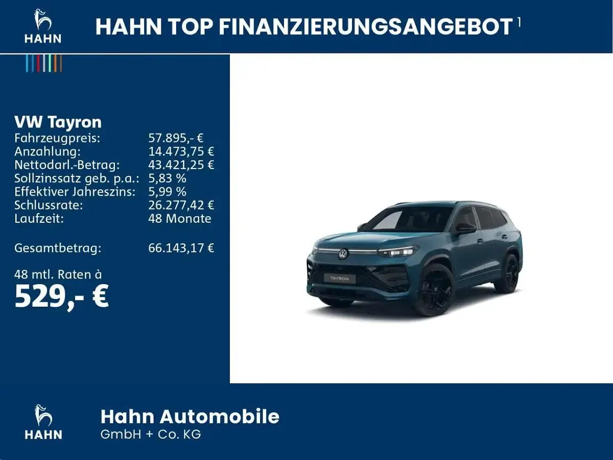 Gebraucht VW Tayron R-line 265 PS (194 kW) 2026 Blau SUV
