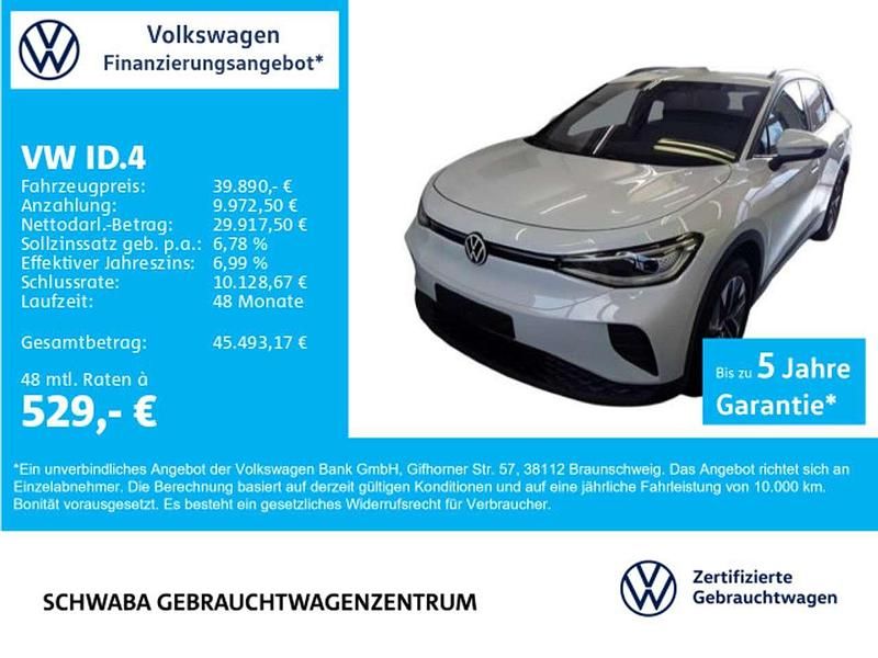 Gletscherweiß metallic Gebraucht 2025 VW ID.4 Pro SUV | 39.890 € (Superpreis) - Bild 1/4
