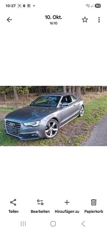 Gebraucht Audi A5 Cabriolet 190 PS (139 kW) 2016 Grau Cabrio