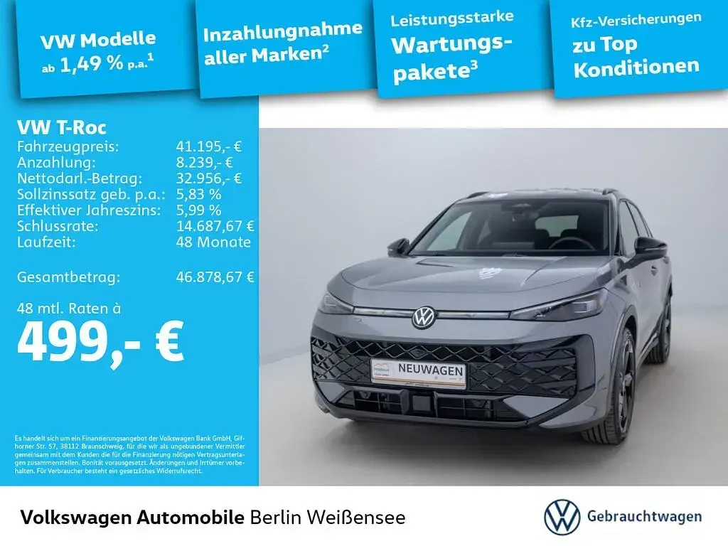 Gebraucht VW T-Roc Cabriolet R-line 150 PS (110 kW) 2026 Grau SUV