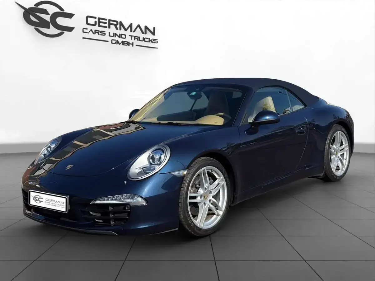 Gebraucht Porsche 911 349 PS (256 kW) 2015 Dunkelblaumetallic Cabrio