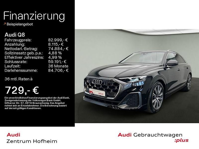 Mythosschwarz metallic Gebraucht 2024 Audi Q8 Sport SUV | 79.999 € (Etwas zu teuer) - Bild 1/4