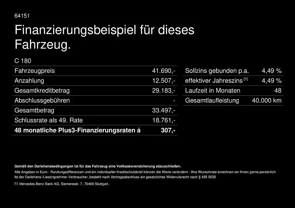 Gebraucht Mercedes C180 AMG 170 PS (125 kW) 2026 Silber Limousine