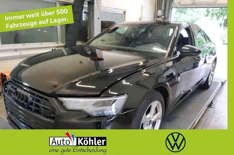 Mythosschwarz metallic / schwa Gebraucht 2022 Audi A6 S-Line Limousine | 36.590 € (Superpreis) - Bild 1/3