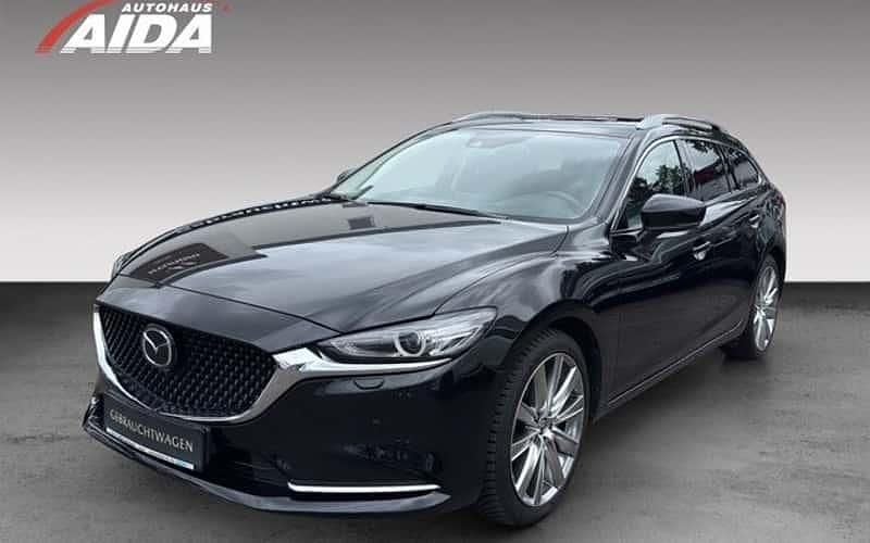 Schwarz Gebraucht 2022 Mazda 6 Sports-Line Kombi | 24.990 € (Guter Preis) - Bild 1/4