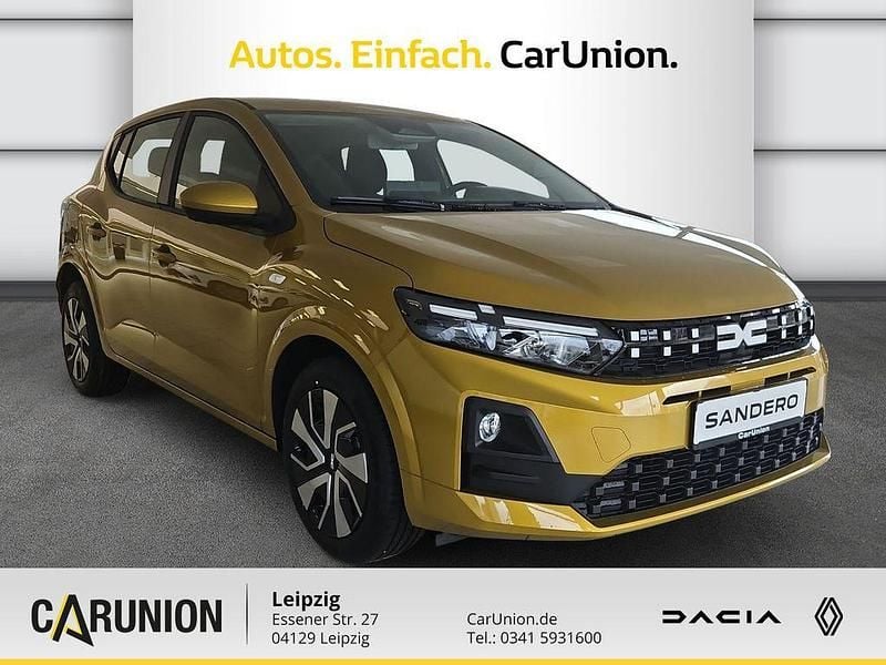 Nowe Dacia Sandero Expression 101 KM (74 kW) 2026 Żółty Sedan/Limuzyna
