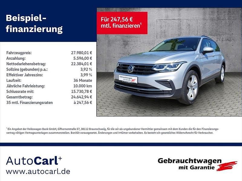 Silber Gebraucht 2020 VW Tiguan Life SUV | 27.980 € (Fairer Preis) - Bild 1/4