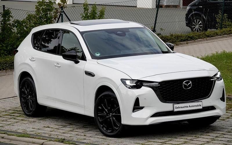 Weiß Gebraucht 2023 Mazda CX-60 Homura-Line SUV | 38.450 € - Bild 1/4