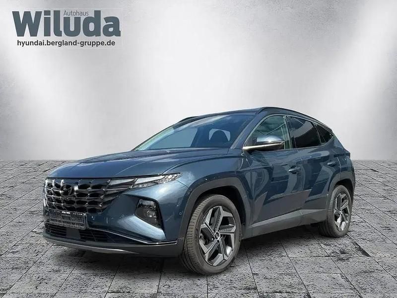 Teal blue / met blau Gebraucht 2022 Hyundai Tucson Prime SUV | 28.540 € (Fairer Preis) - Bild 1/4