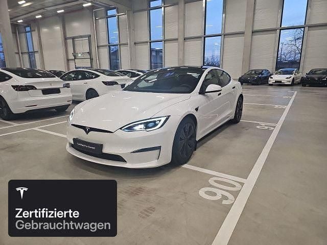 Pearl white multicoat Gebraucht 2024 Tesla Model S Long Range AWD Kleinwagen | 88.000 € (Fairer Preis) - Bild 1/4