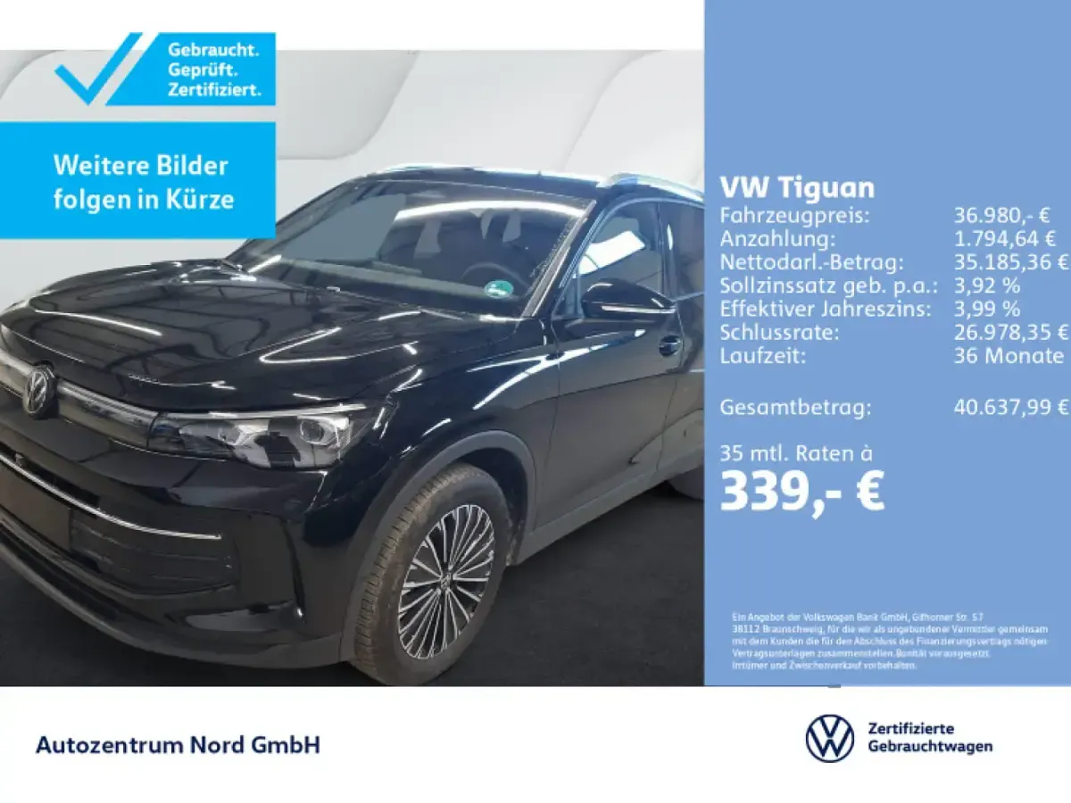 Gebraucht VW Tiguan Goal 150 PS (110 kW) 2025 SUV