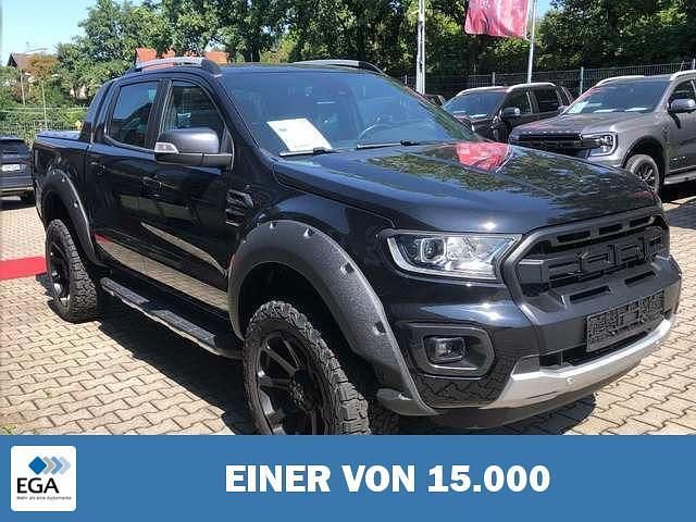 Schwarz metallic Gebraucht 2022 Ford Ranger Wildtrack Abholung | 48.910 € (Teuer) - Bild 1/4