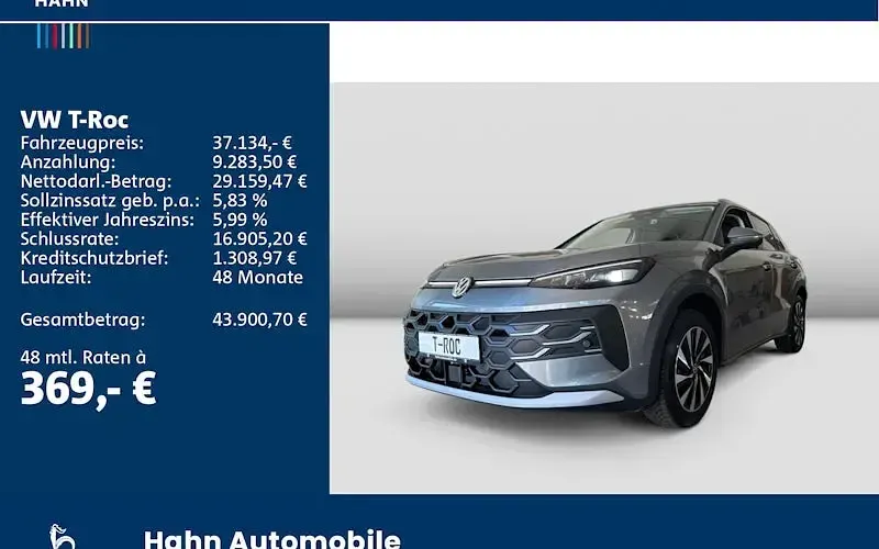 Neu VW T-Roc Style 116 PS (85 kW) 2026 Grau SUV