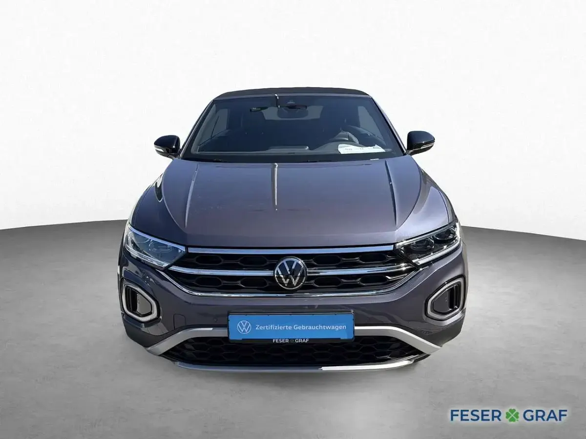 Gebraucht VW T-Roc Cabriolet Goal 116 PS (85 kW) 2025 Rauchgrau metallic schwarz Cabrio
