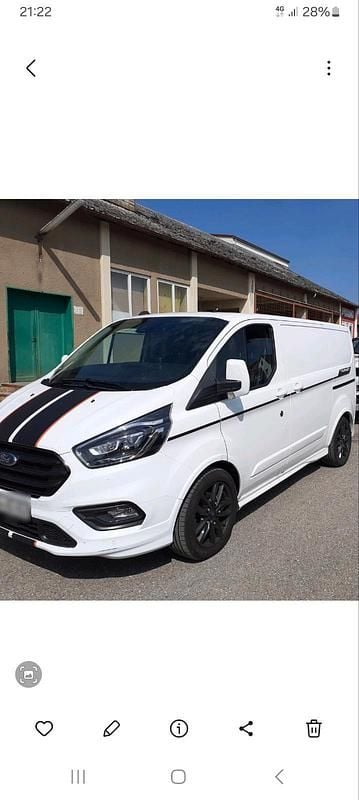 Gebraucht Ford Transit Custom Sport 185 PS (136 kW) 2019 Weiß Van / Kleinbus