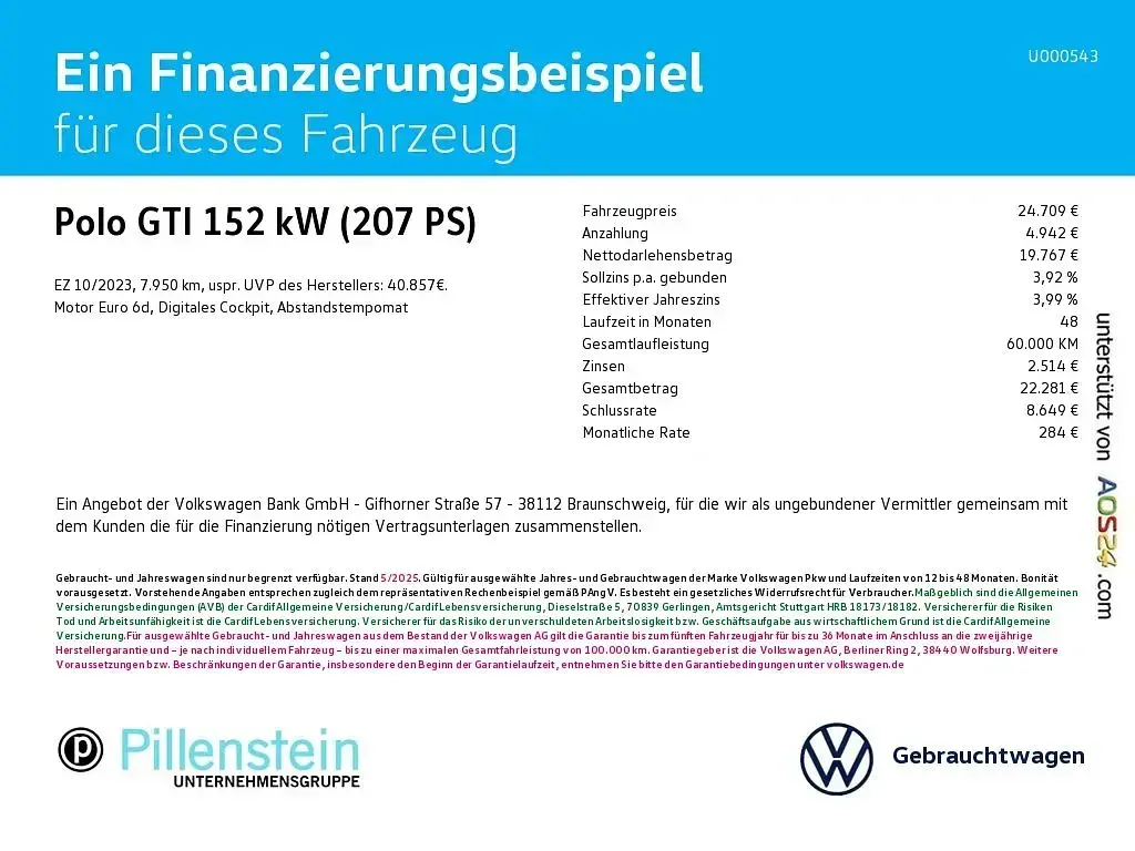 Gebraucht VW Polo Select 207 PS (152 kW) 2023 Rot Kleinwagen
