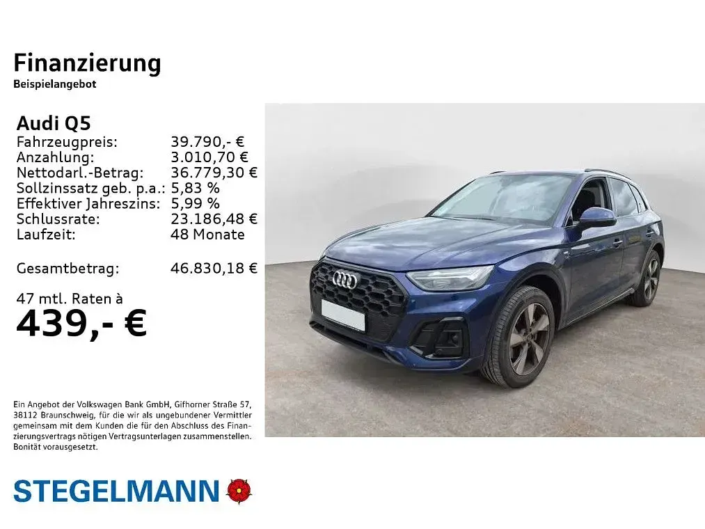 Gebraucht Audi Q5 S-Line 265 PS (194 kW) 2022 Blau SUV