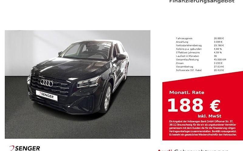 Schwarz Gebraucht 2023 Audi Q2 S-Line SUV | 26.880 € (Guter Preis) - Bild 1/4