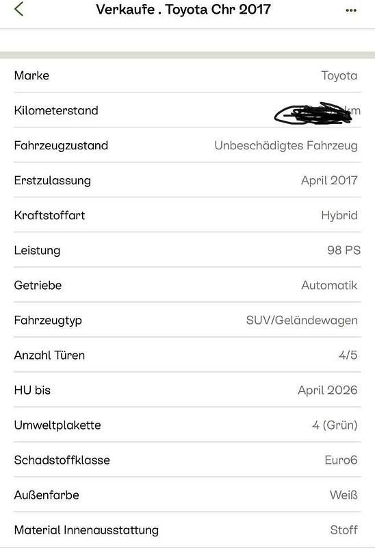 Gebraucht Toyota C-HR 133 PS (97 kW) 2017 SUV