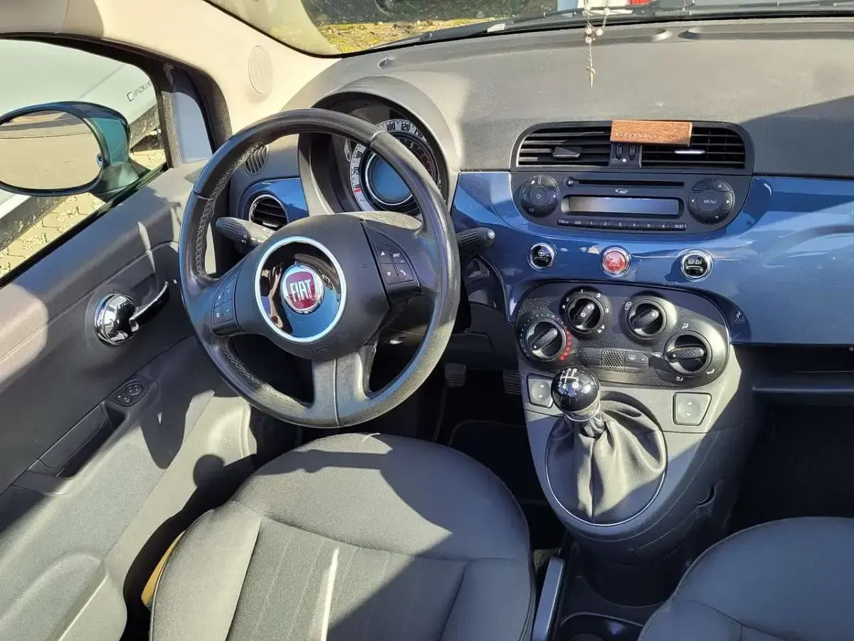 Używany Fiat 500C Lounge 69 KM (50 kW) 2013 Niebieski Kabriolet