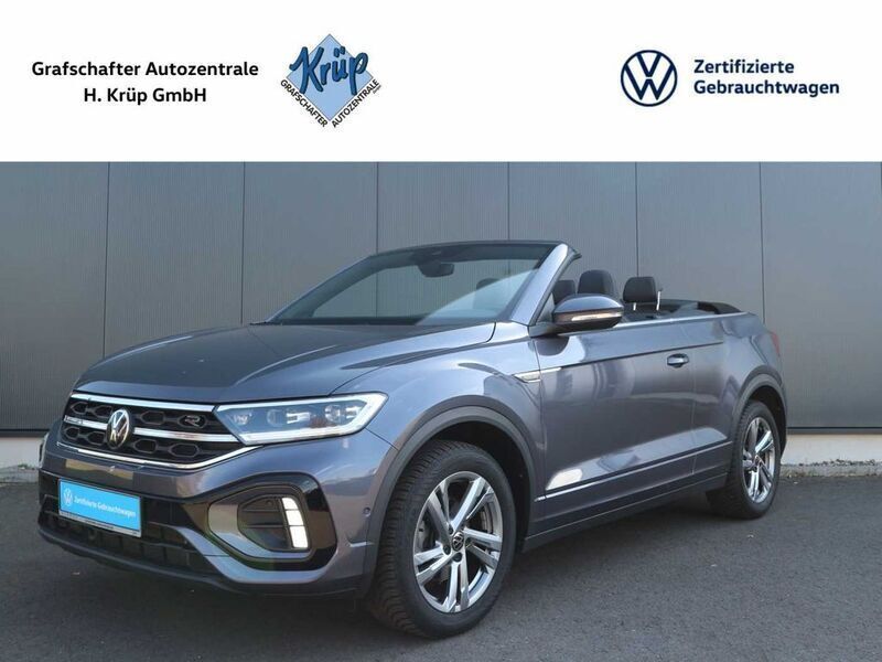 Grau Gebraucht 2024 VW T-Roc Cabriolet R-line Cabrio | 33.390 € (Fairer Preis) - Bild 1/4