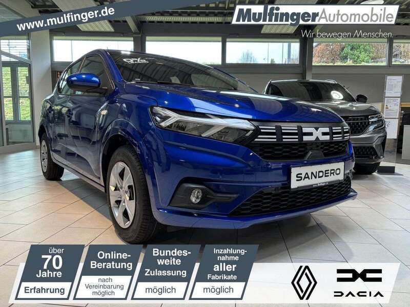 Ironblau Neu 2024 Dacia Sandero Expression Kleinwagen | 16.500 € (Guter Preis) - Bild 1/4