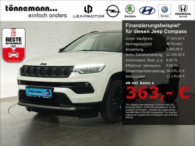 Weiss Gebraucht 2023 Jeep Compass SUV | 27.924 € (Superpreis) - Bild 1/4