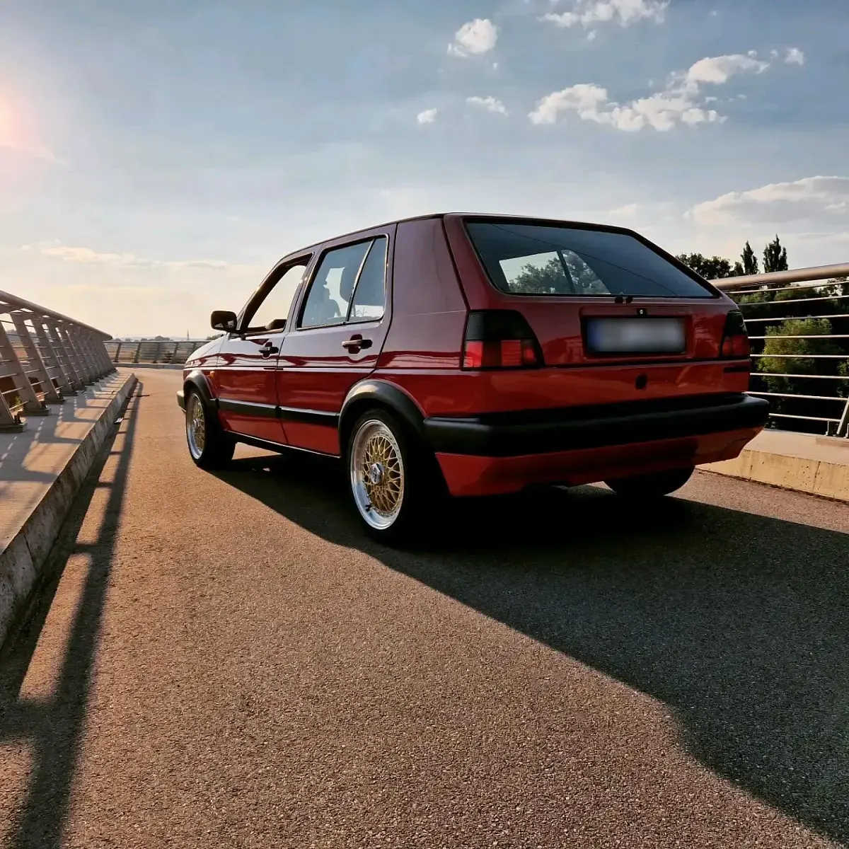 Gebraucht VW Golf III 90 PS (66 kW) 1991 Rot Kleinwagen
