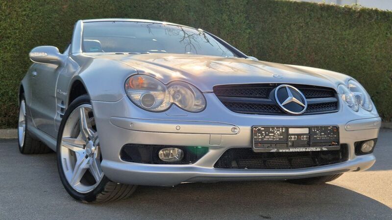 Silber Gebraucht 2002 Mercedes SL55 AMG AMG Cabrio | 21.900 € - Bild 1/4