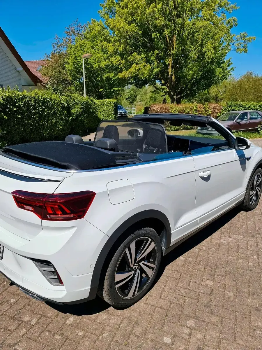Gebraucht VW T-Roc Cabriolet R-line 150 PS (110 kW) 2022 Weiß Cabrio