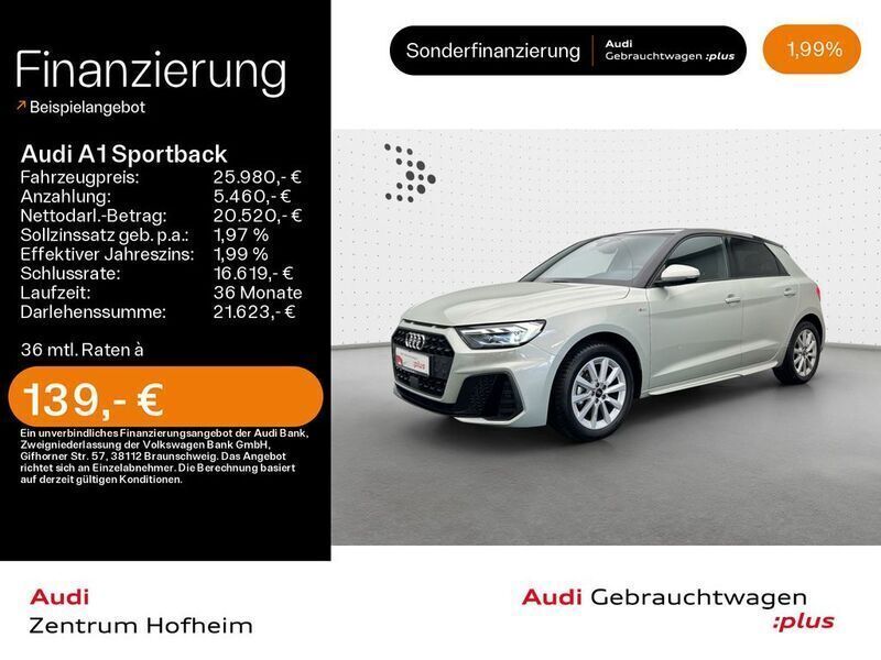 Tausilber metallic Gebraucht 2024 Audi A1 Sportback S-Line Kleinwagen | 25.980 € (Fairer Preis) - Bild 1/4