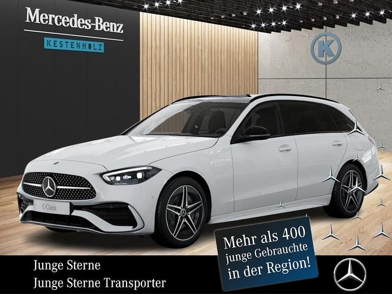Unilack polarweiß Gebraucht 2025 Mercedes C300e AMG Kombi | 58.688 € - Bild 1/4