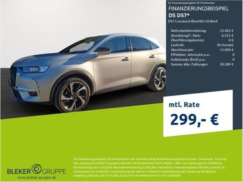 Chrystal pearl Gebraucht 2022 DS Automobiles DS7 Crossback Rivoli SUV | 29.990 € (Fairer Preis) - Bild 1/3