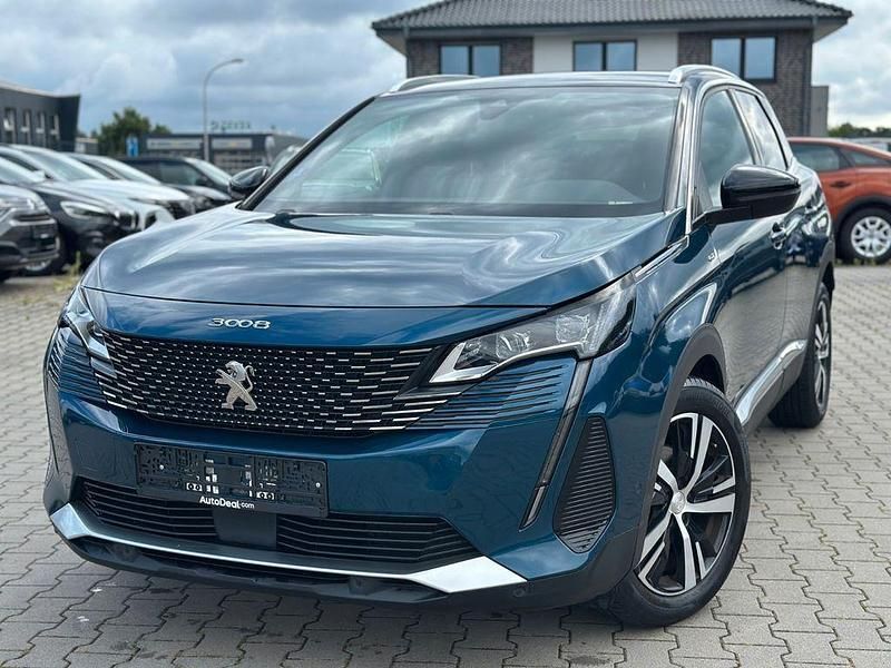 Blau Gebraucht 2021 Peugeot 3008 GT-line SUV | 18.088 € (Fairer Preis) - Bild 1/4