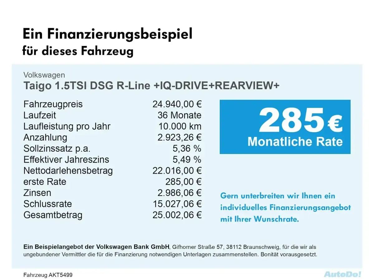 Gebraucht VW Taigo IQ Drive 150 PS (110 kW) 2023 Grau SUV