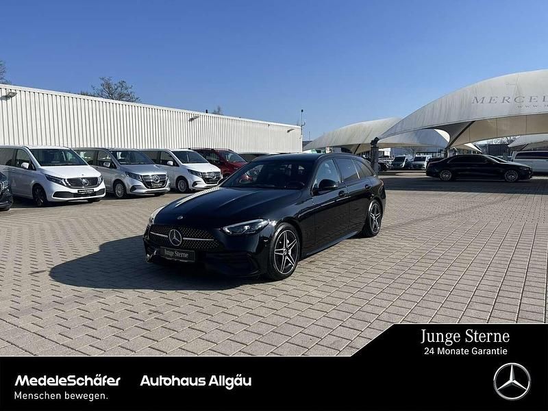 Gebraucht Mercedes C200 AMG 163 PS (119 kW) 2024 Lack obsidianschwarz Kombi