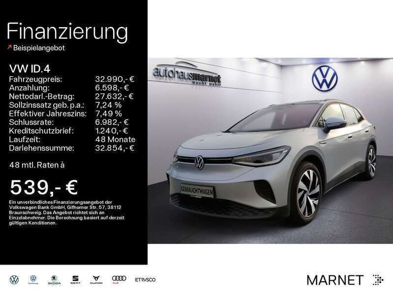 Scale silver metallic Gebraucht 2021 VW ID.4 Family SUV | 32.990 € (Teuer) - Bild 1/4