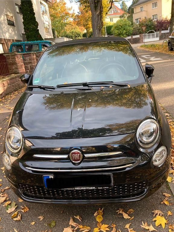 Schwarz Gebraucht 2020 Fiat 500C Lounge Cabrio | 11.500 € (Superpreis) - Bild 1/4