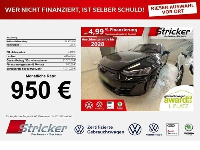 Mythosschwarz metallic (metallic) Gebraucht 2023 Audi RS e-tron GT Limousine | 77.884 € (Fairer Preis) - Bild 1/3