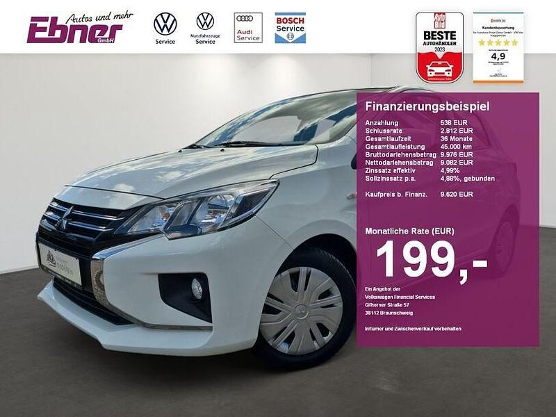Weiß Gebraucht 2021 Mitsubishi Space Star Spirit Kleinwagen | 9.620 € (Fairer Preis) - Bild 1/4