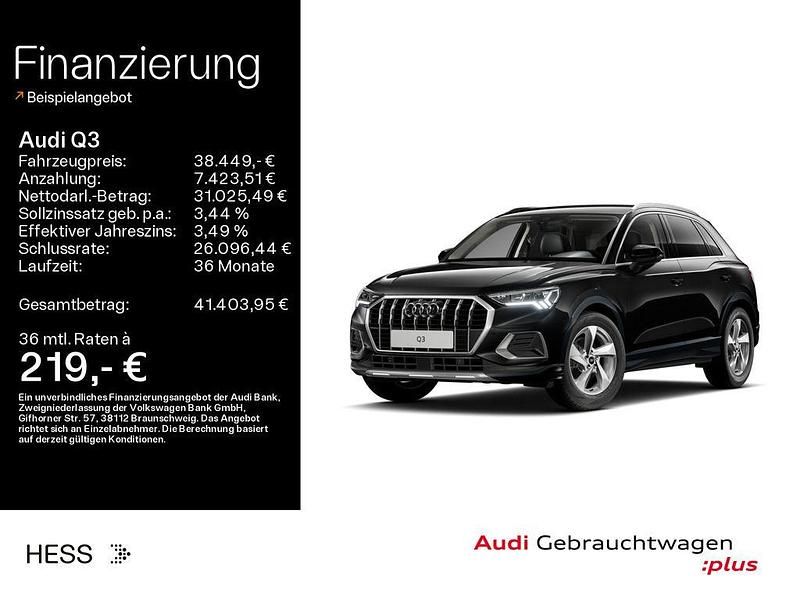 Gebraucht Audi Q3 Advanced 150 PS (110 kW) 2025 Schwarz SUV