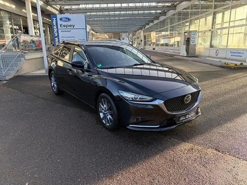 Jet black (metallic) Gebraucht 2019 Mazda 6 Exclusive-Line Kombi | 18.690 € (Fairer Preis) - Bild 1/4