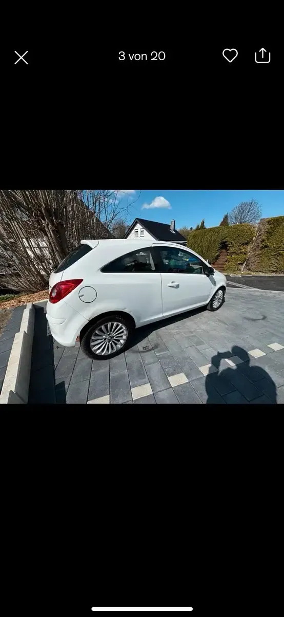 Gebraucht Opel Corsa Eco 95 PS (69 kW) 2012 Weiß Kleinwagen