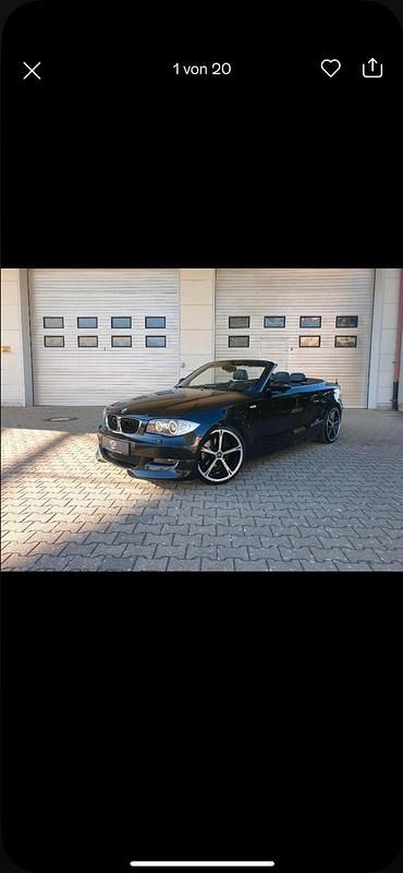 Schwarz Gebraucht 2008 BMW 120 Cabriolet Cabrio | 9.250 € (Teuer) - Bild 1/4